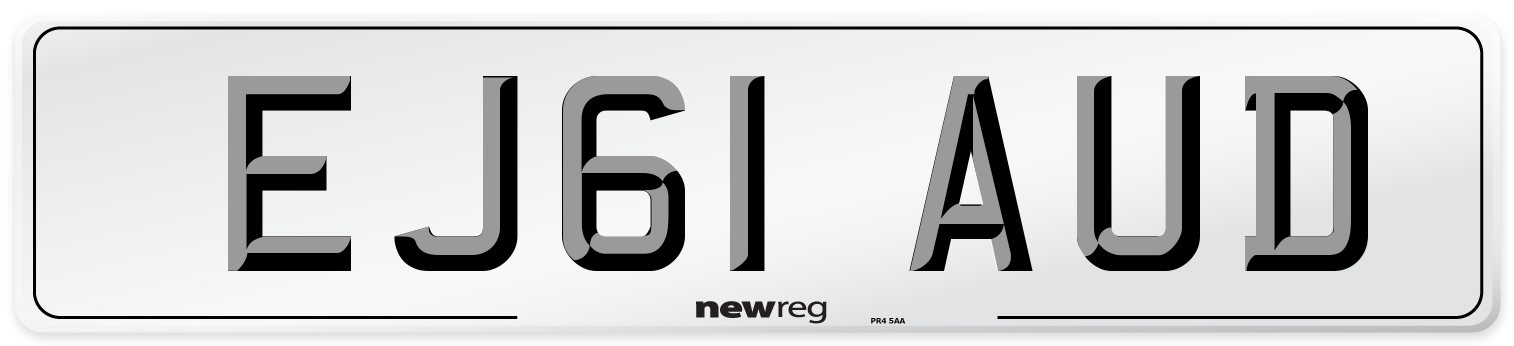 EJ61 AUD Number Plate from New Reg